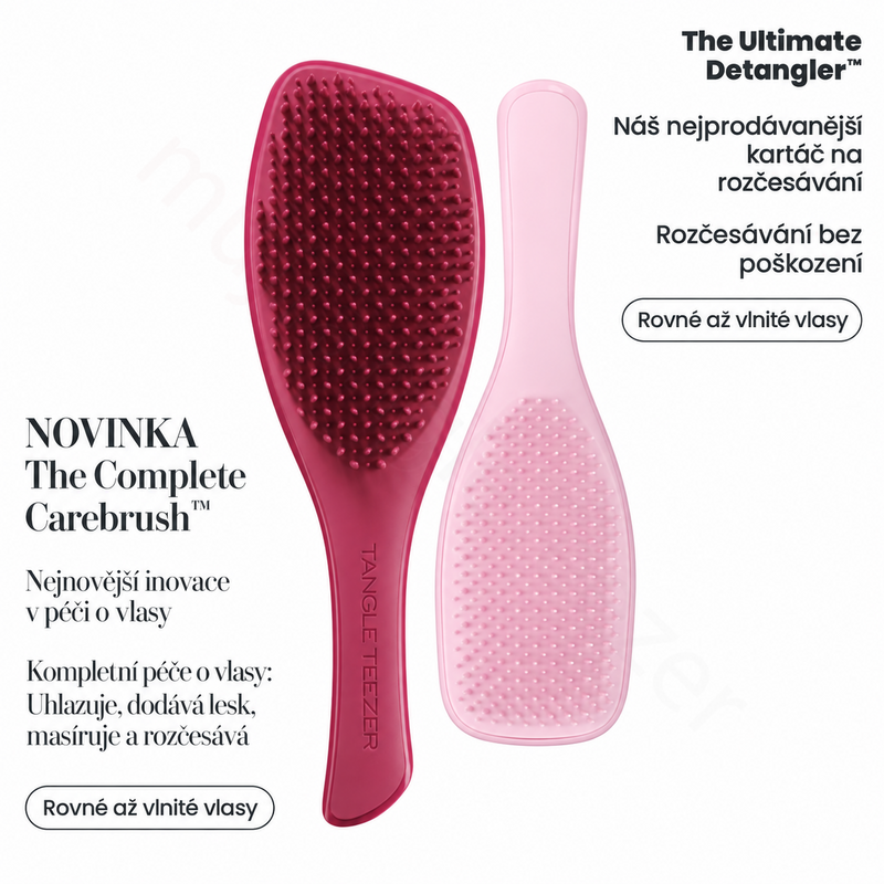 Tangle Teezer Vínový kartáč Complete Care Brush Glossed Raspberry